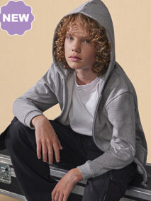 B&C BE INSPIRED Kids ID.334 Zip Hood WK003 Model 1